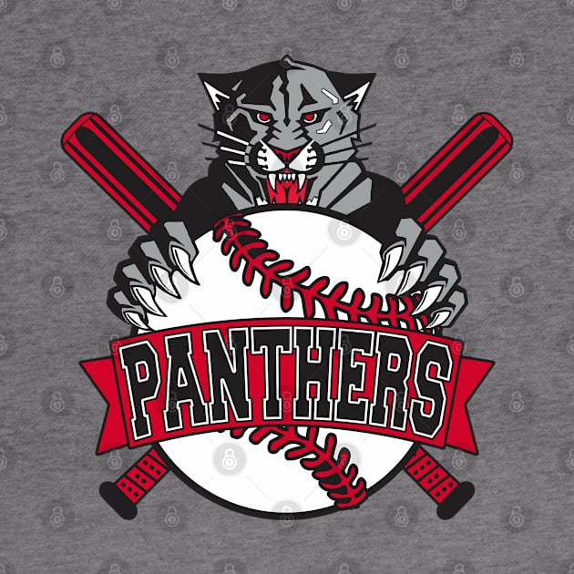 Panthers Baseball by DavesTees